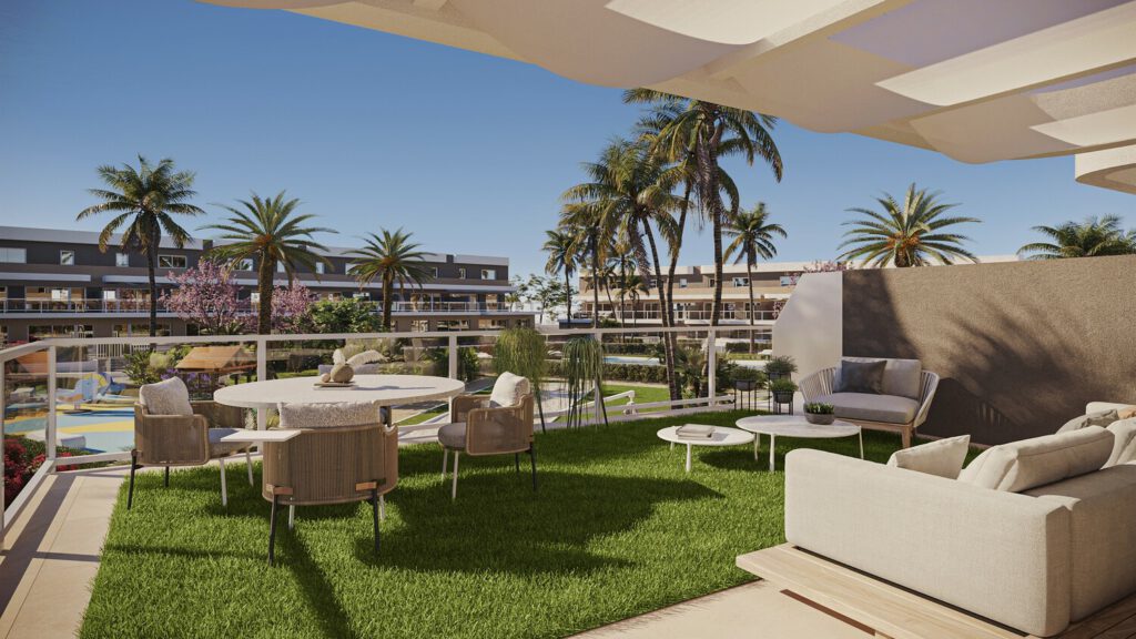 Ruime energiezuinige Duplexwoningen op golfresort slechts 14 minuten van de luchthaven van Alicante