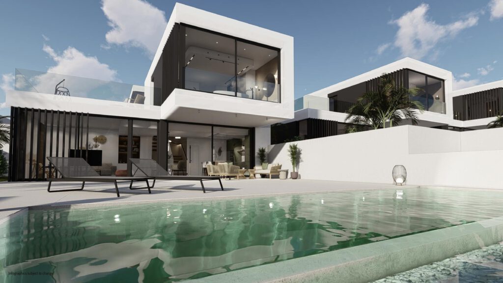 Sold”Sold” Zeer ruime luxe Design Villa’s in Benimar de prachtige woonwijk van de gemeente Benijofar