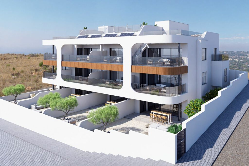 Penthouses met 3 slaapkamers en mooi uitzicht in Benijofar